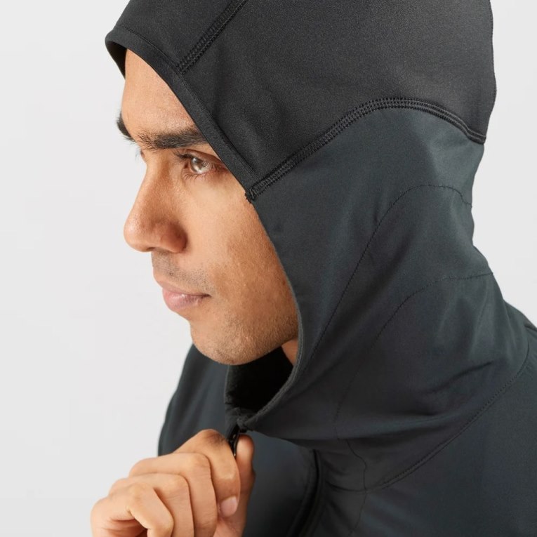 Salomon Outline Warm Hybrid Men's Jackets Black | CA 61R87